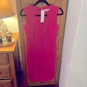 Hot pink Calvin Klein dress
